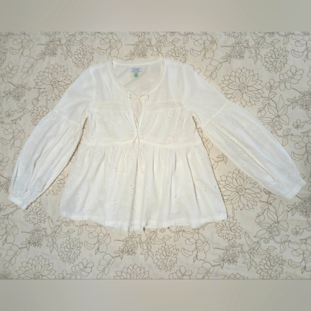 Women's Susina White 100% Cotton Blouse